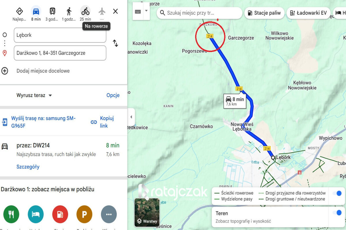 Działka budowlana | uzbrojona z warunkami zabudowyGarczegorze