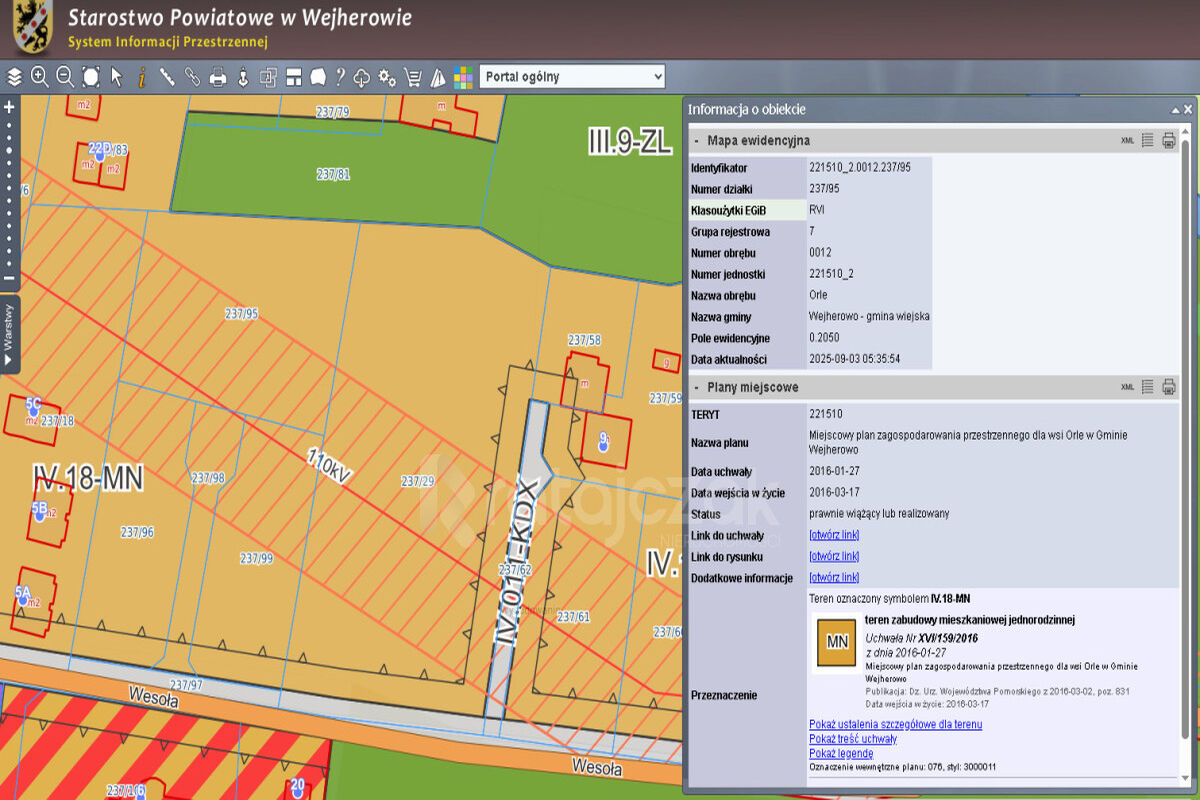 3 DZIAŁKI BUDOWLANE | UZBROJONE | ORLE | POD LASEMOrle