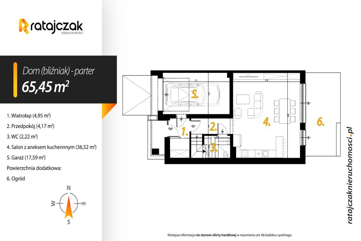 Bliźniak w centrum Luzina   dobra komunikacja z S6Luzino