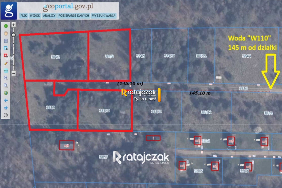 DZIAŁKA INWESTYCYJNA | SASINO | LAS WIDOK NA MORZESasino