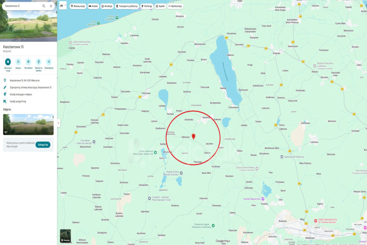 3 54 HA ROLNA | MIERZYNO | PRĄD | DROGA ASFALTOWAMierzyno