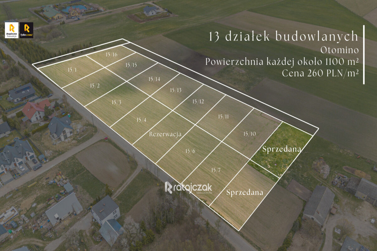 Działka Idealna pod dom jednorodzinny MPZP | S7Otomino