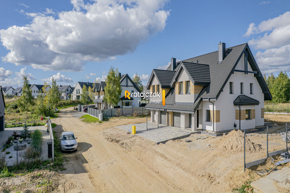 Bliźniak w stanie deweloperskim | Działka 550 m² – Juszkowo