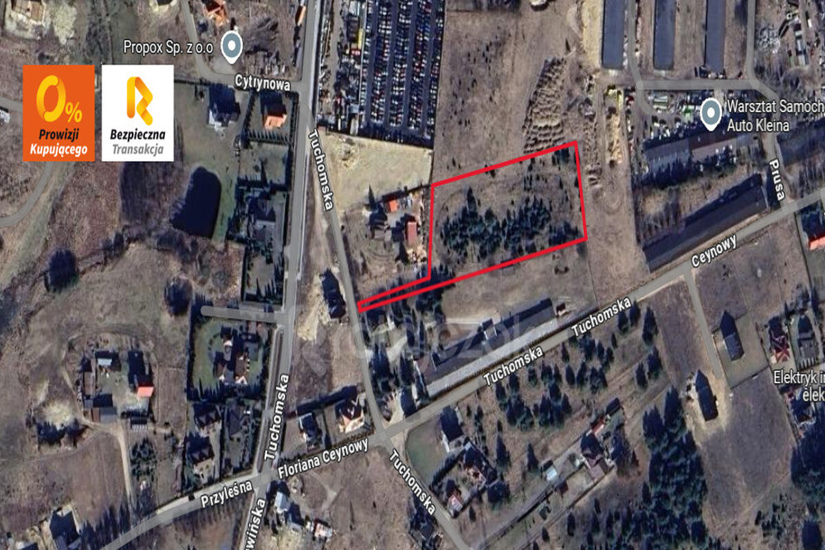 Działka przemysłowa / inwestycyjna 7407 m²Chwaszczyno