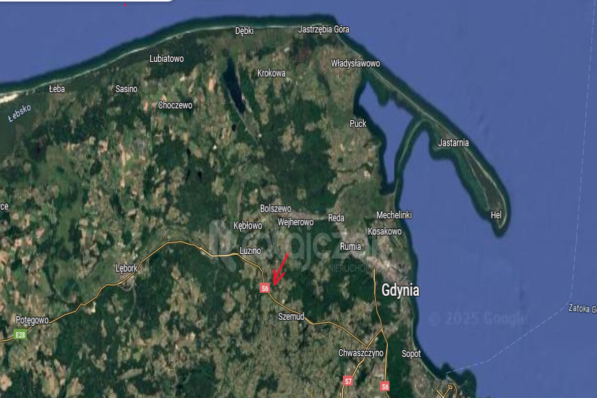 Działka siedliskowa Milwino - blisko trasy S6Milwino