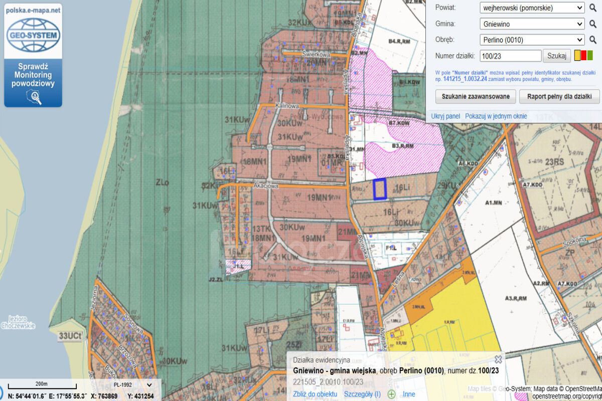 Działka letniskowa nad jezioremPerlino