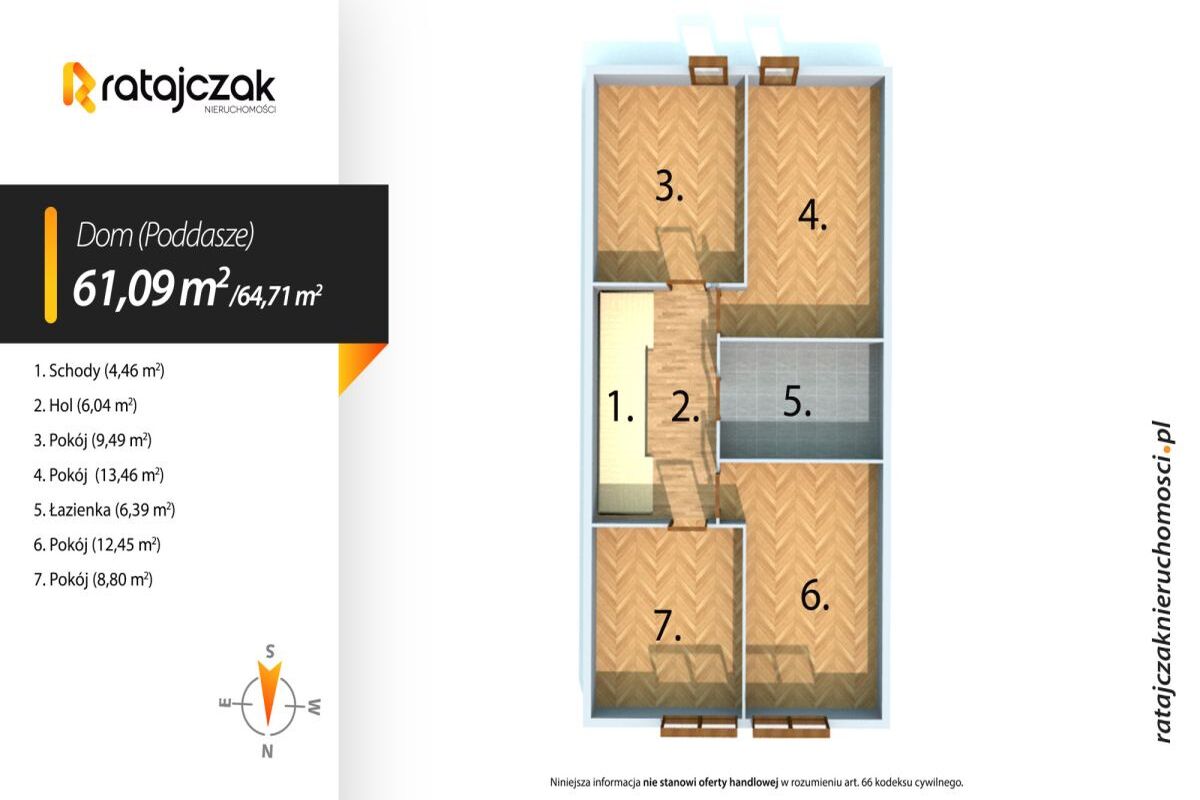 Centrum|5 pokoi| Garaż|Szkoła 900m|Wysoki StandardKębłowo