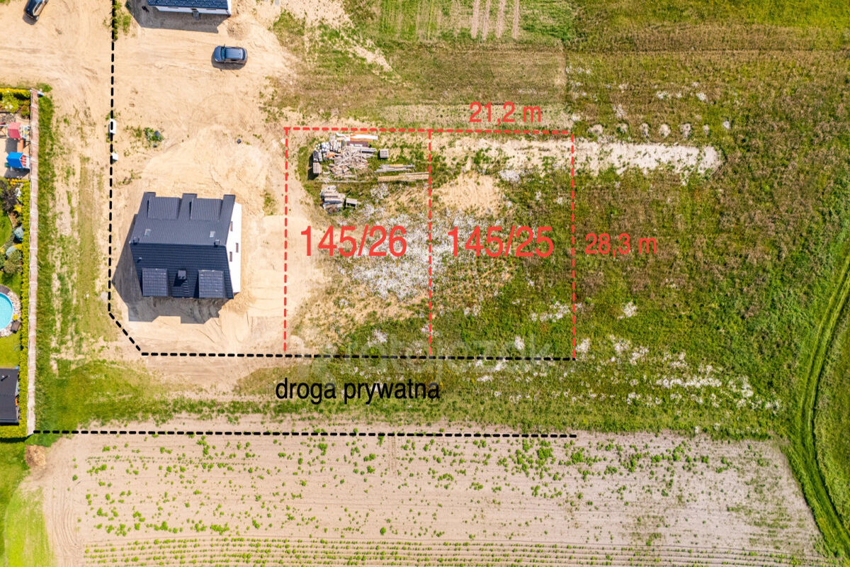 Uzbrojona działka 600 m² z Warunkami ZabudowyTyłowo