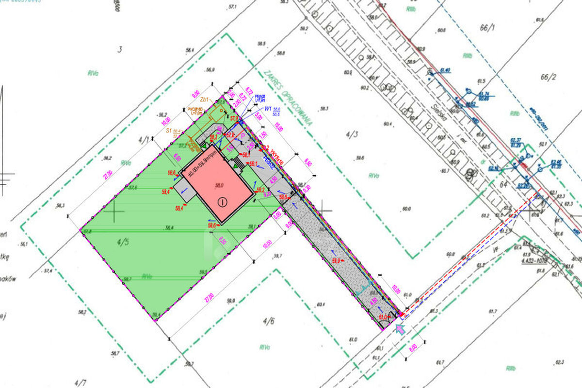 Działka budowlana z projektem domu i PNBGniewino