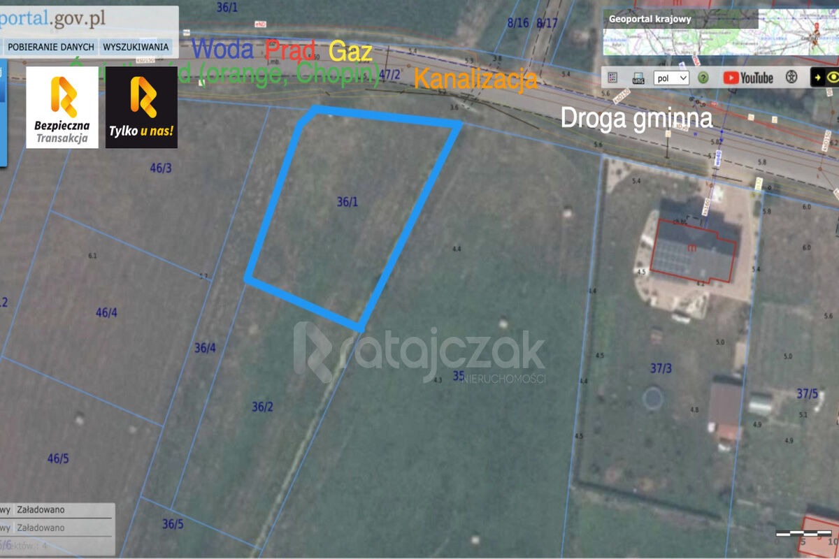 DZIAŁKA BUDOWLANA | UZBROJONA | LAS | NAD MORZEMParszczyce