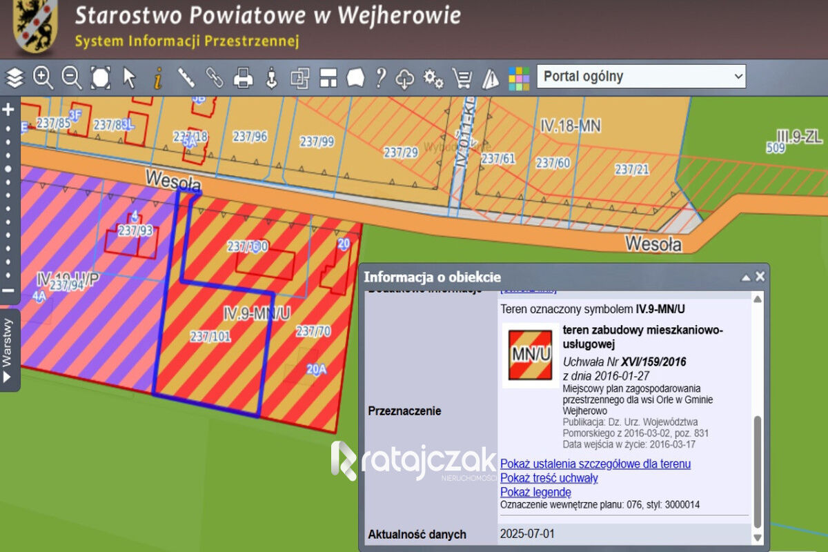 DZIAŁKA BUDOWLANA | UZBROJONA | ORLE | POD LASEMOrle