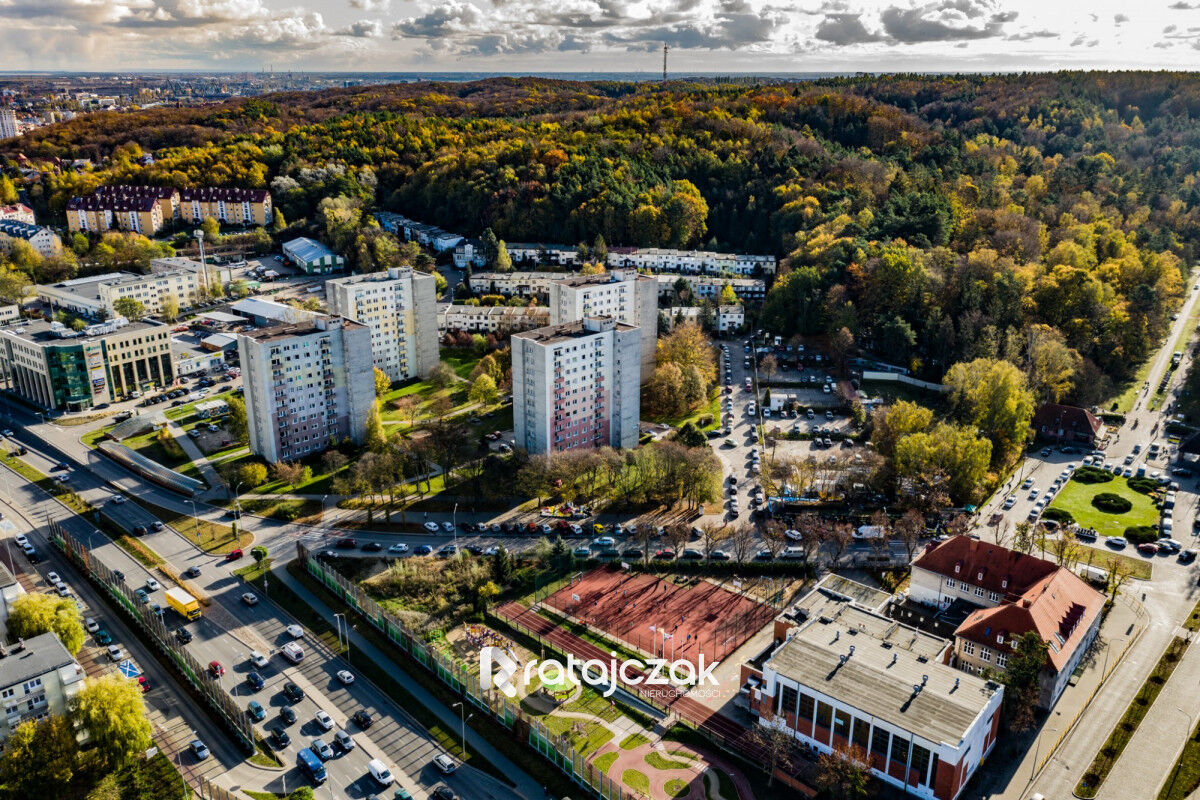 Widok na morze  ósme piętro.Gdańsk
