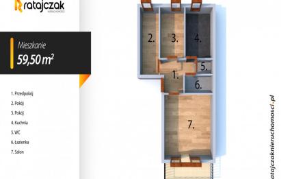 Rzut, plan GDAŃSK -MORENA-3 POKOJE -BALKON -CZEKA NA CIEBIE-Gdańsk