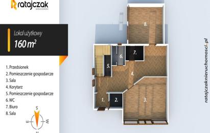 Rzut, plan Dom usługowy | 160 m² | Opcja mieszkania |od zaraz-Wejherowo