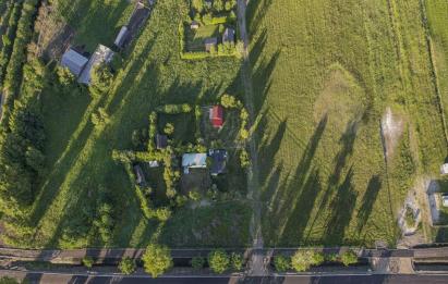 Rzut, plan Dębki w pobliżu plaży-Dębki