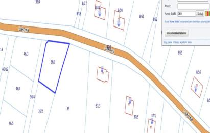 Rzut, plan DZIAŁKA BUDOWLANA | UZBROJONA | LAS | NAD MORZEM-Parszczyce