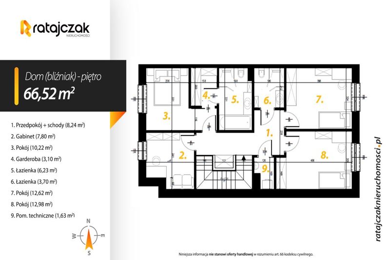 Bliźniak w centrum Luzina   dobra komunikacja z S6 - Luzino