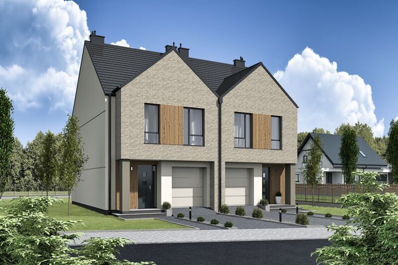 Bliźniak w centrum Luzina   dobra komunikacja z S6 - Luzino