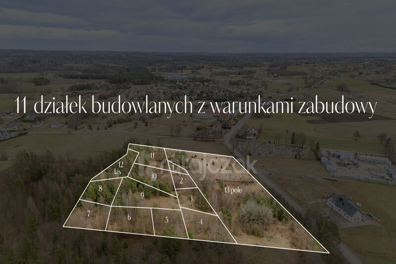 11 DZIAŁEK POD LASEM | NA WZGÓRZU | WZ |POMIECZYNO - Pomieczyno
