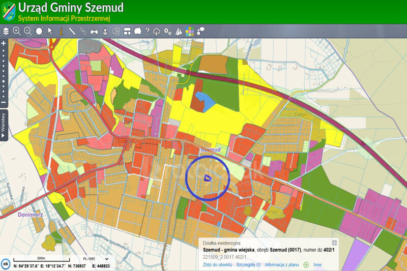 UZBORJONA DZIAŁKA | SZEMUD | MPZP | BLISKO S6 - Szemud