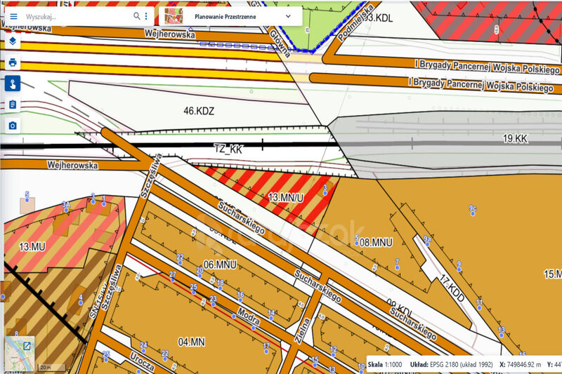 DZIAŁKA BUDOWLANA | WEJHEROWO | MN U | 1300 m2 - Wejherowo