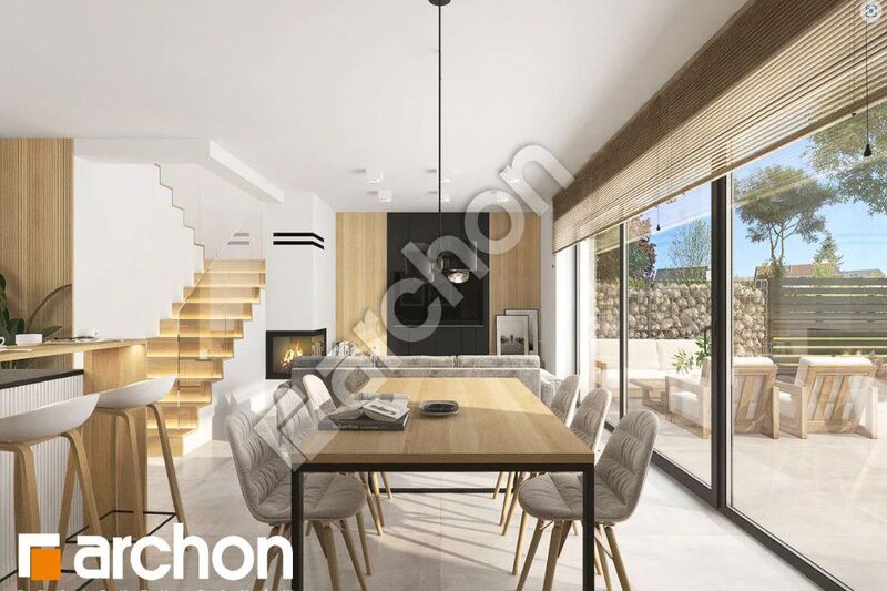 Nowoczesny dom w zabudowie bliźniaczej|bez Pcc 2% - Banino