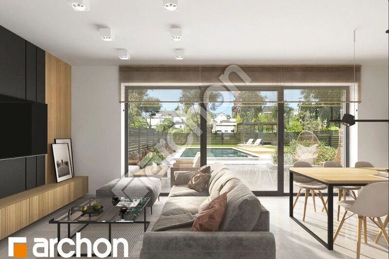 Nowoczesny dom w zabudowie bliźniaczej|bez Pcc 2% - Banino