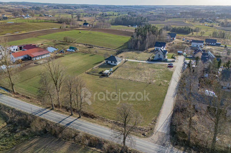 Działka 1871 m² z WZ | Łebno | media na działce - Łebno