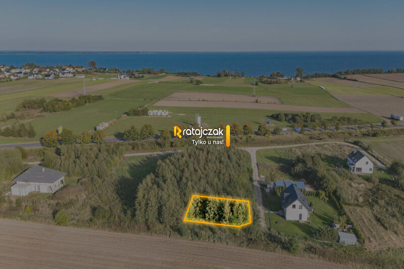 Działka 1001 m² | Widok w kierunku Zatoki Puckiej - Gnieżdżewo