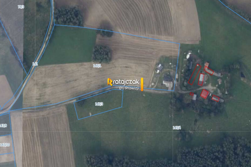 Działka siedliskowa Milwino - blisko trasy S6 - Milwino