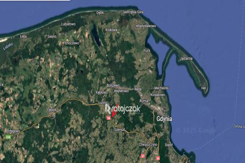 Działka siedliskowa Milwino - blisko trasy S6 - Milwino