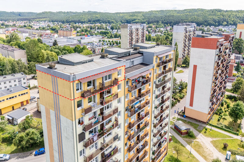 3 pokoje | 62 88 m2 | 11 piętro | dwa balkony - Wejherowo