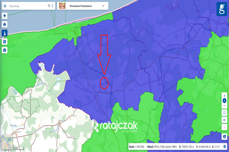 3 174 m2 DZIAŁKA | BLISKO ŁEBA i MORZE | WRZEŚCIE - Wrzeście
