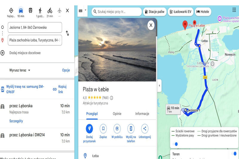 DZIAŁKA BUDOWLANA POD LASEM| 5km ŁEBA | NAD MORZEM - Żarnowska