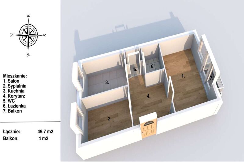 2pokoje+balkon/spokojne osiedle/dobra komunikacja - Pruszcz Gdański